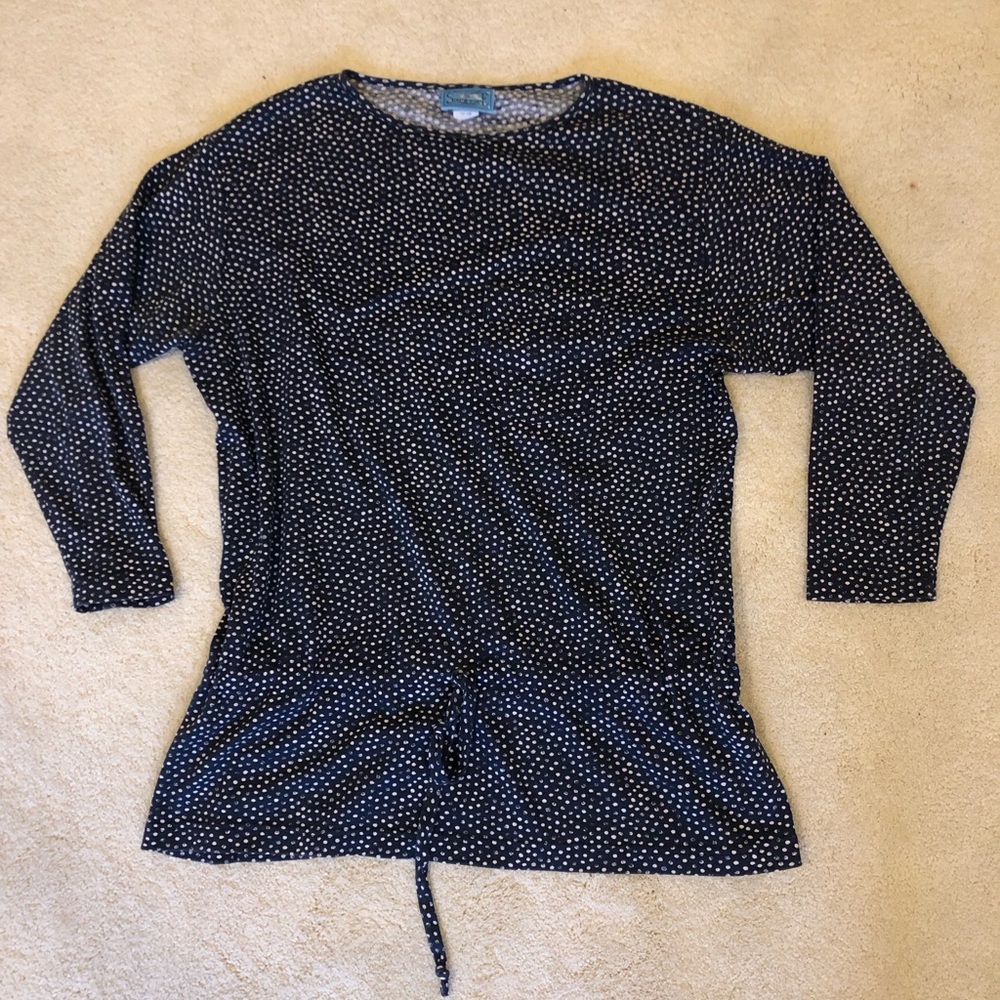 Matching Two Piece Lounge Polkadot Blue and White Set
